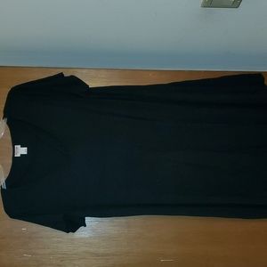 Black dress good for fall to pair with boots.